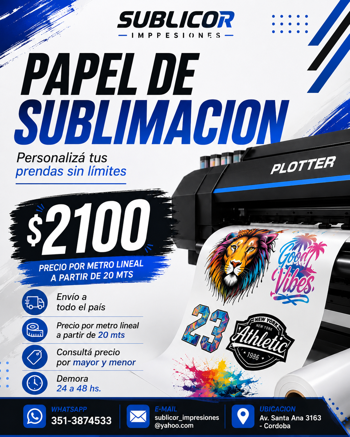 PAPEL DE SUBLIMACION