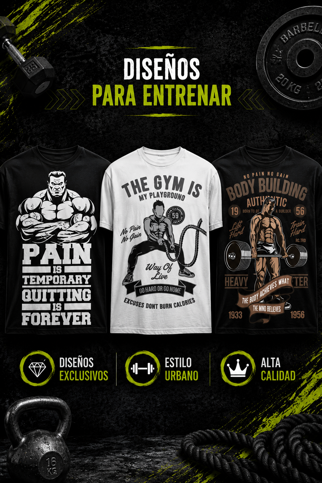 Pack Diseños Gym +100 MODELOS